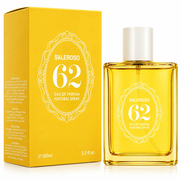 Saleroso 62 Eau de Parfum for Women 100ml / 3.3 fl oz - Sweet Vanilla Caramel Perfume Spray