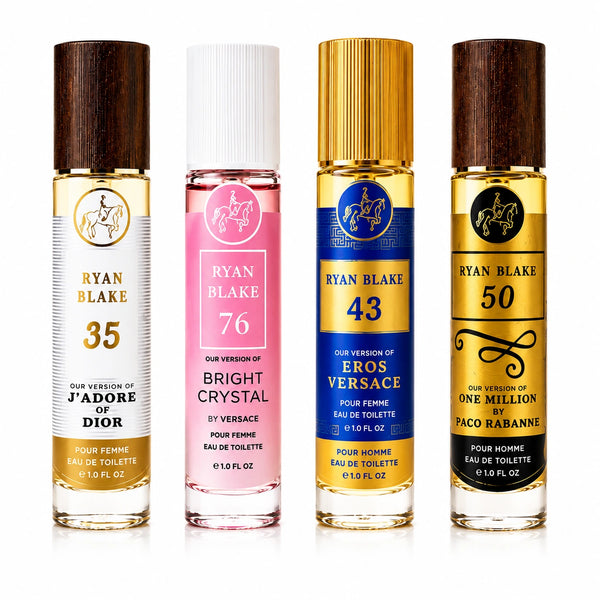 Ryan Blake His & Hers Designer-Inspired Body Mist Collection – 4 Long-Lasting Fragrance Sprays