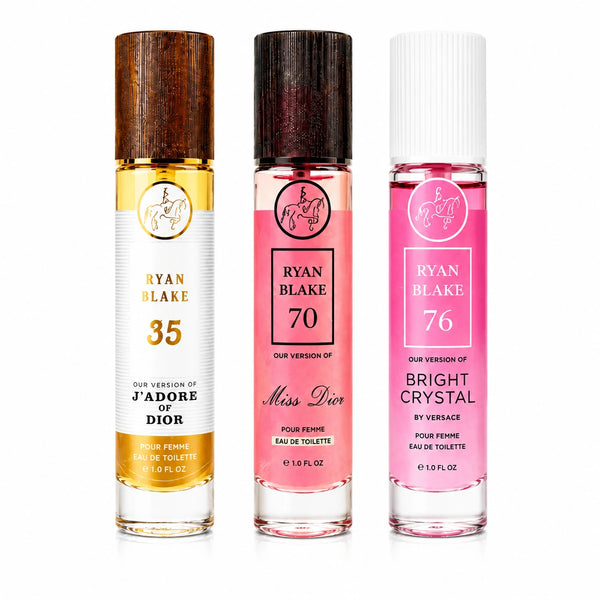 Ryan Blake Women's Signature Body Mist Trio – 3 Long-Lasting Designer-Inspired Fragrance Sprays