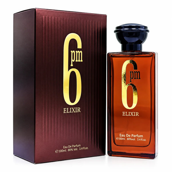 6 PM ELIXIR Eau de Parfum Spray, 100ml 3.4 Fl Oz, Unisex Fragrance