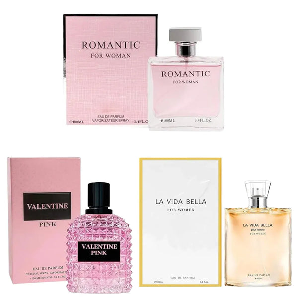Women’s Perfume Gift Set – 3 Pack Eau de Parfum (3.4 oz Each)
