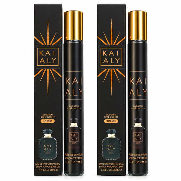 Oudgasm Café Oud Intense Men’s Travel Perfume Spray – 2 Pack