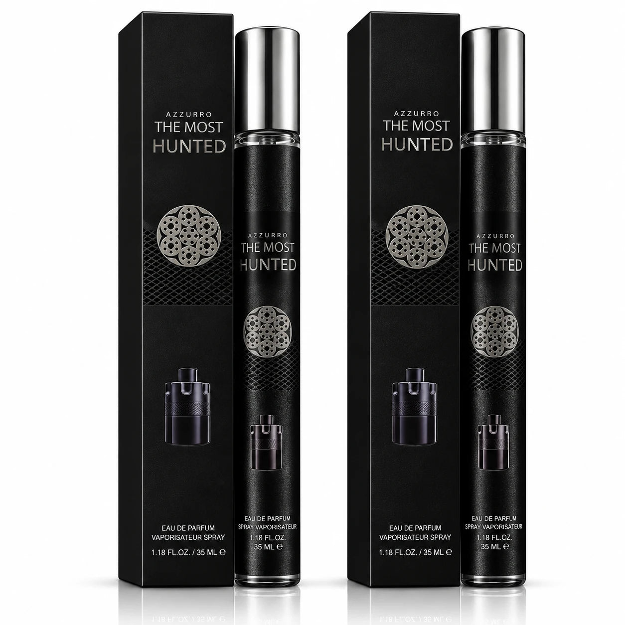 Azzurro The Most Hunted Men's Travel Perfume Spray – 2 Pack