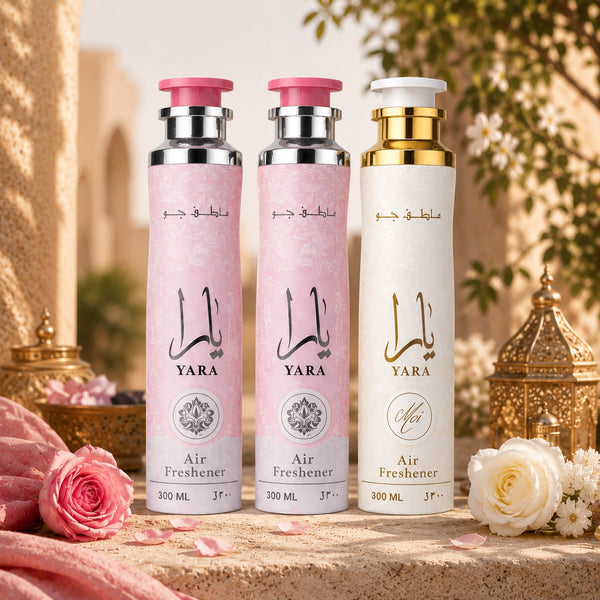 Lattafa Yara Signature Air Freshener Bundle – 3 Premium Room Sprays