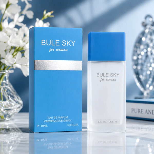 Bule Sky for Women Eau de Parfum 3.8 Fl Oz (110ml) – Fresh Floral Fruity Perfume for Women, Long Lasting Feminine Fragrance, Clean Elegant Everyday Scent Gift for Her