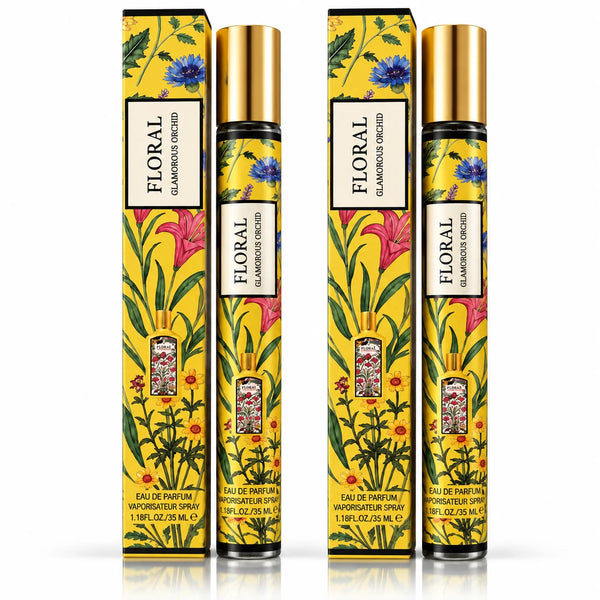 Floral Glamorous Orchid Women’s Travel Perfume Spray – 2 Pack