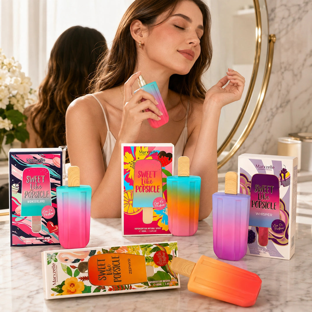 Sweet Like Popsicle 4 Piece Perfume Set for Women – Eau de Parfum Spray – Sweet Fruity Floral Fragrance Collection