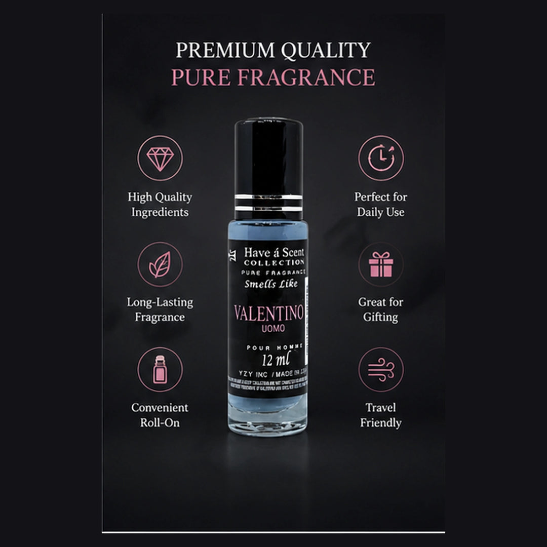 Valentine For Men Concentrated Perfume Oil Pack of 3 - 12ml
