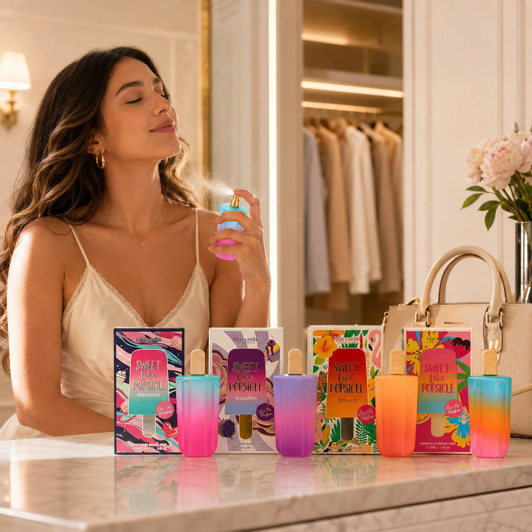 Sweet Like Popsicle 4 Piece Perfume Set for Women – Eau de Parfum Spray – Sweet Fruity Floral Fragrance Collection