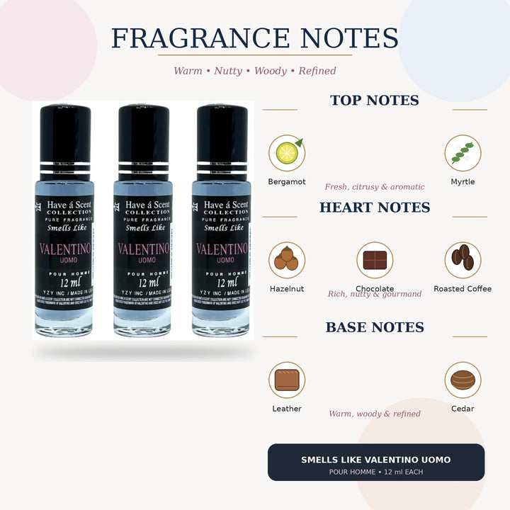 Valentine For Men Concentrated Perfume Oil Pack of 3 - 12ml