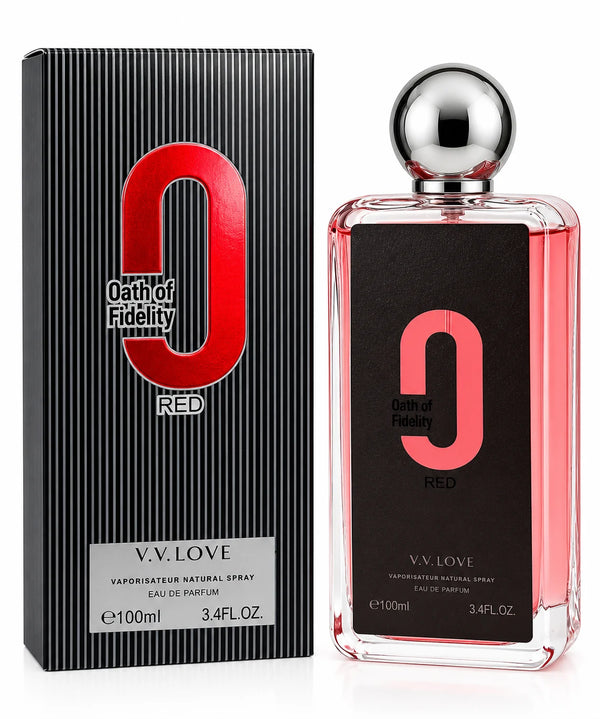 Oath of Fidelity Red Eau de Parfum 100ml / 3.4 Fl Oz – Full Size EDP Fragrance Spray, Everyday Perfume for Daytime, Evening & Special Occasion Wear
