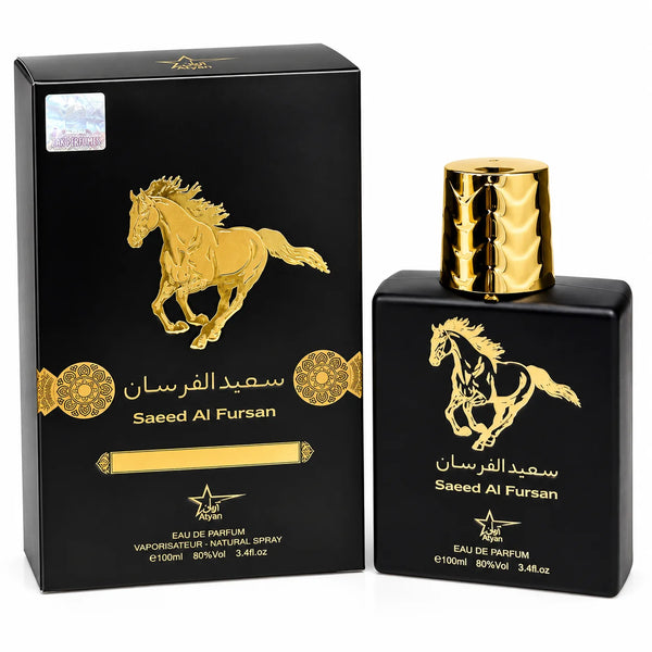 Saeed Al Fursan Eau de Parfum 3.4 Fl Oz / 100ml – Unisex Perfume for Men and Women, Full Size EDP Fragrance Spray for Everyday & Evening Wear
