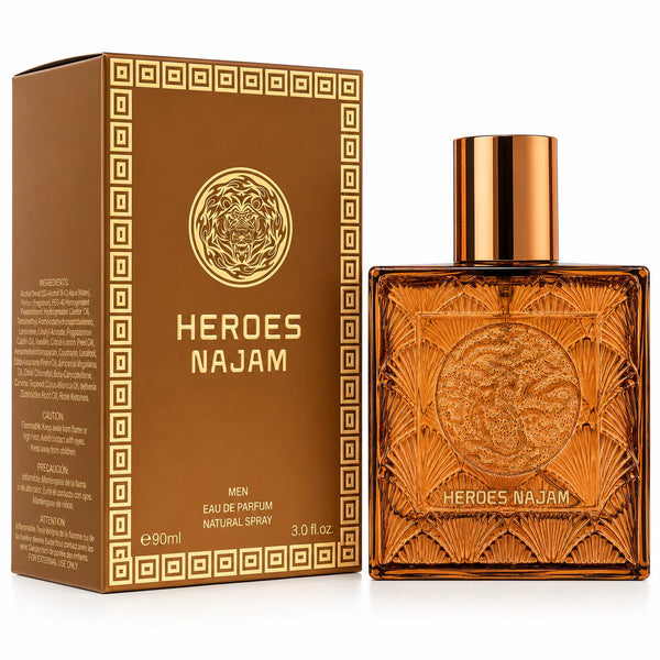 Heroes Najam Eau de Parfum for Men 90ml - Men's Perfume Natural Spray Fragrance