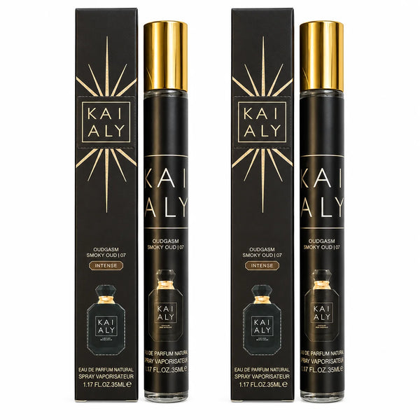 Oudgasm Smoky Oud Intense Men’s Travel Perfume Spray – 2 Pack