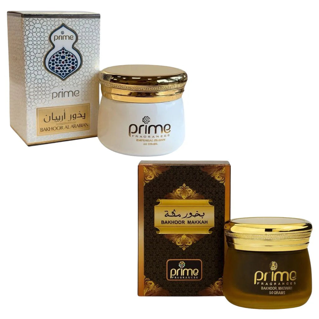 Bakhoor Arabian & Makkah – 50g Oud Incense – Long-Lasting Arabic Fragrance for Home, Prayer & Relaxation – Pack of 2