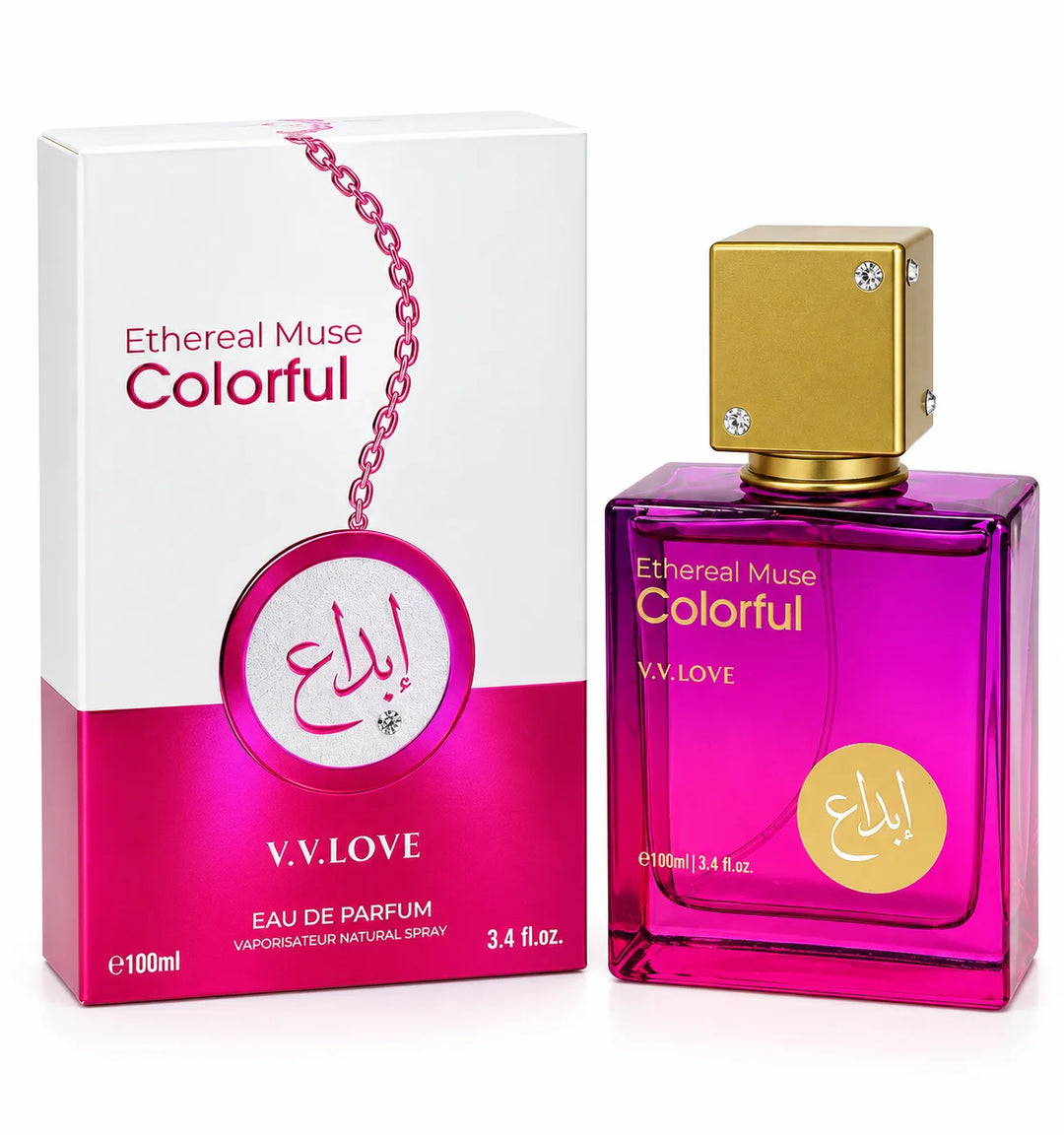 Ethereal Muse Colorful Eau de Parfum 100ml / 3.4 Fl Oz – Full Size EDP Fragrance Spray, Everyday Perfume for Daytime, Evening &amp; Special Occasion Wear