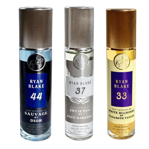 Ryan Blake Men’s Fresh Perfume 3 Pack Set | Long Lasting EDT Spray