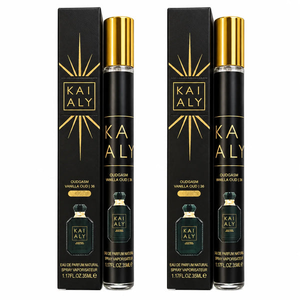 Vanilla Oud Men’s Travel Perfume Spray – 2 Pack
