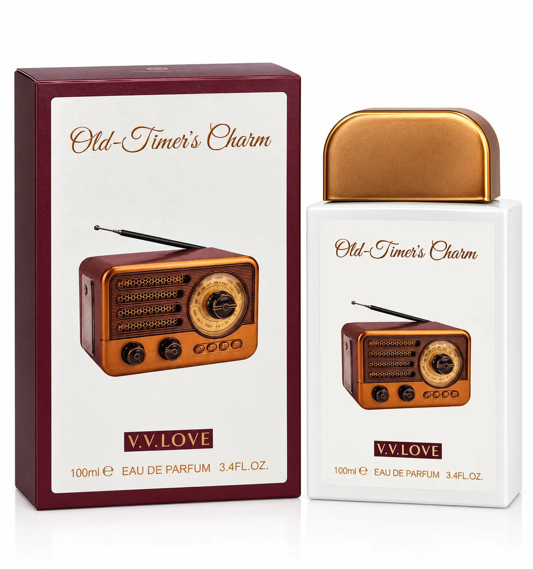 Old-Timer’s Charm Eau de Parfum 100ml / 3.4 Fl Oz – Full Size EDP Fragrance Spray, Everyday Perfume for Daytime, Evening &amp; Special Occasion Wear