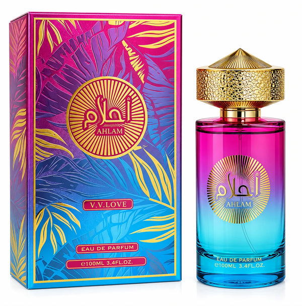 Ahlam Eau de Parfum 100ml / 3.4 Fl Oz – Full Size EDP Fragrance Spray, Everyday Perfume for Daytime, Evening & Special Occasion Wear