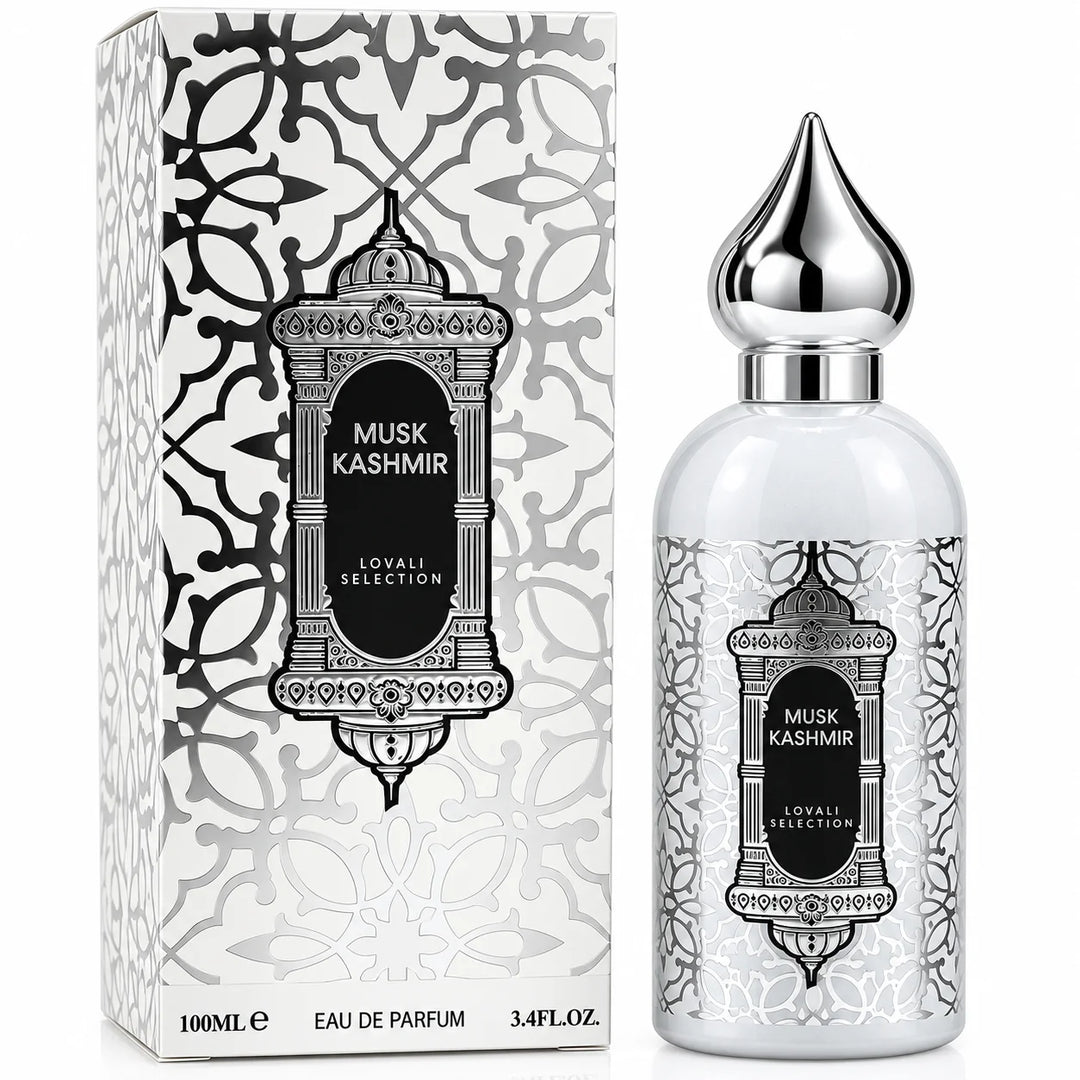 Musk Kashmir Eau de Parfum 100ml / 3.4 Fl Oz – Musk Fragrance for Men and Women – Unisex Perfume Spray for Everyday &amp; Evening Wear