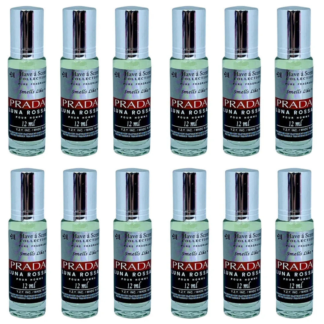 Wholesale Prada Perfume Oil 12-Pack – Woody Fresh Elegant Long-Lasting Roll-On Fragrance (12ml Each)