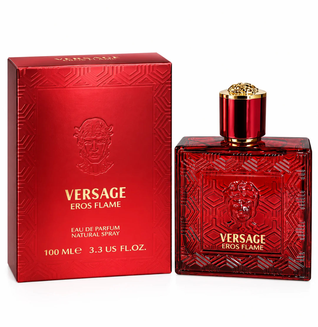 Versage Eros Flame Eau de Parfum 100ml / 3.3 Fl Oz – Men’s EDP Fragrance Spray, Full Size Cologne for Men, Everyday &amp; Evening Wear