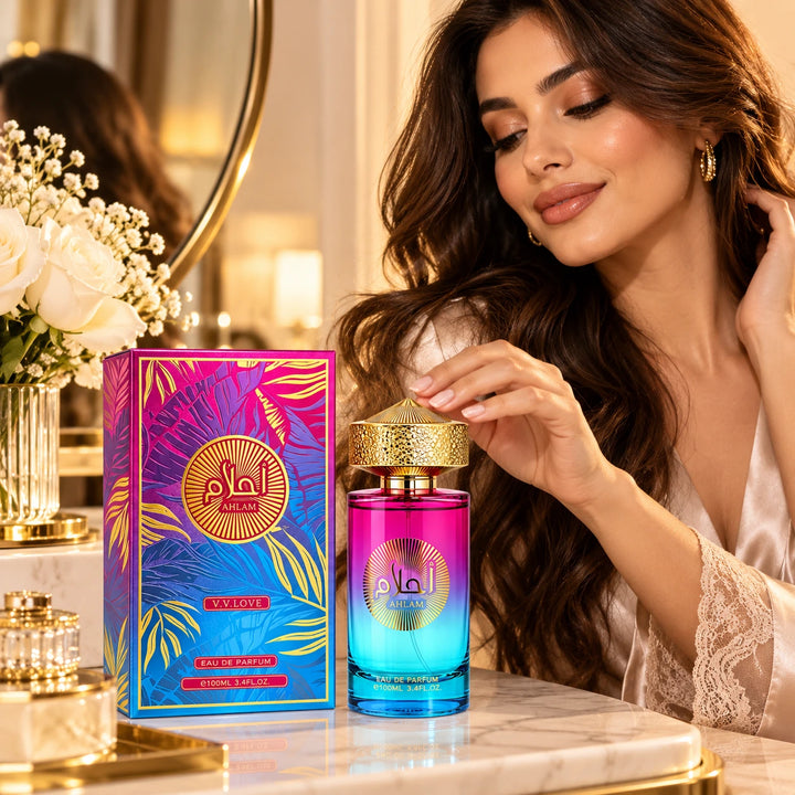 Ahlam Eau de Parfum 100ml / 3.4 Fl Oz – Full Size EDP Fragrance Spray, Everyday Perfume for Daytime, Evening &amp; Special Occasion Wear