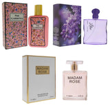 Women’s Floral Perfume Gift Set 3 Pack – Madam Rose, Pink Gardenia & Lilac Eau de Parfum – Sweet, Fresh & Elegant Fragrance Collection – Long Lasting Perfumes for Women