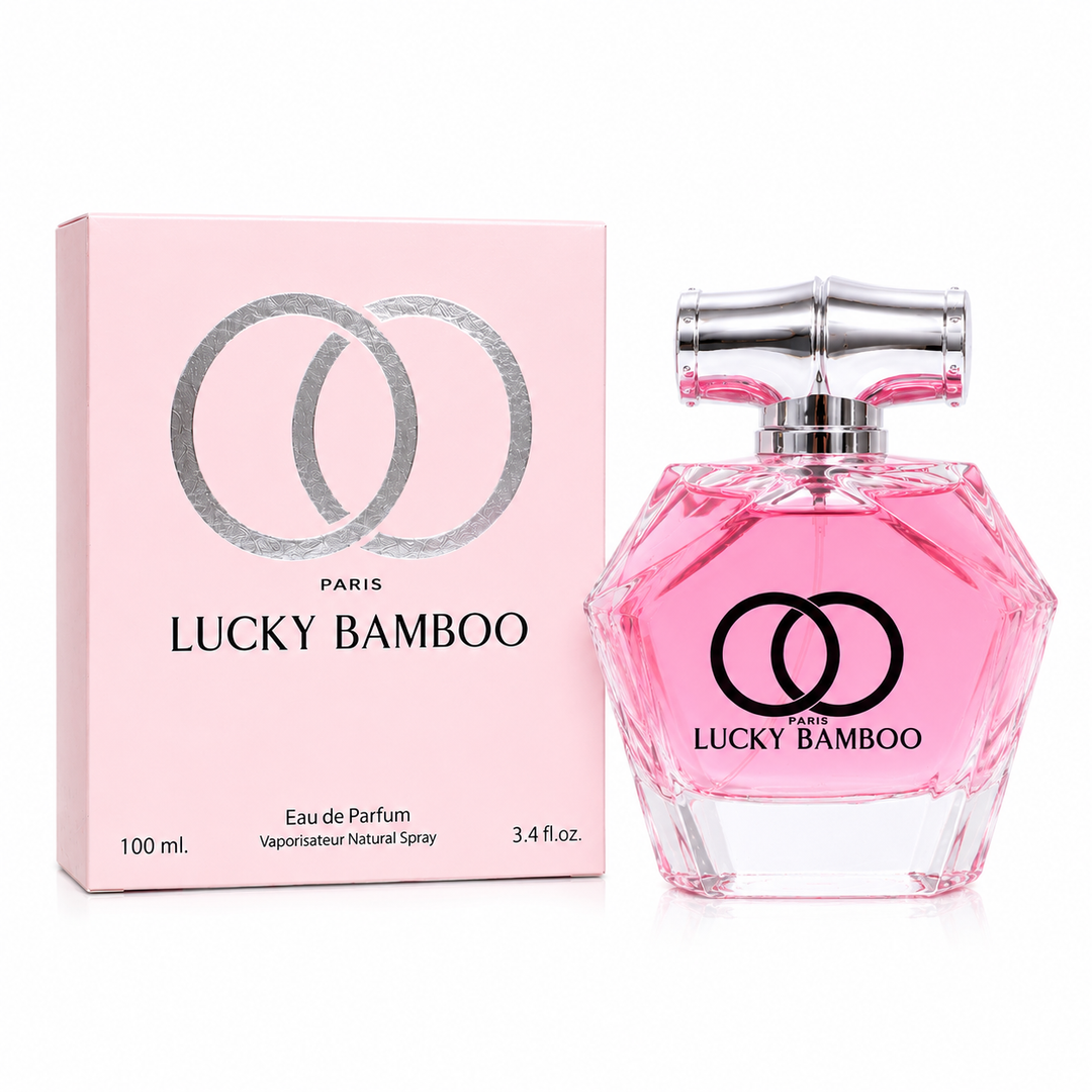 Lucky Bamboo Paris Eau de Parfum for Women 3.4 Fl Oz (100ml) – Long Lasting Floral Fruity Perfume for Women, Feminine Fresh Sweet Fragrance, Elegant Everyday Perfume Gift for Her