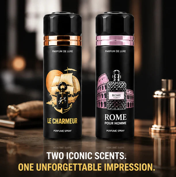 Men’s Perfume Body Spray 2 Pack – Long Lasting Fragrance Set – Fresh Masculine Scents