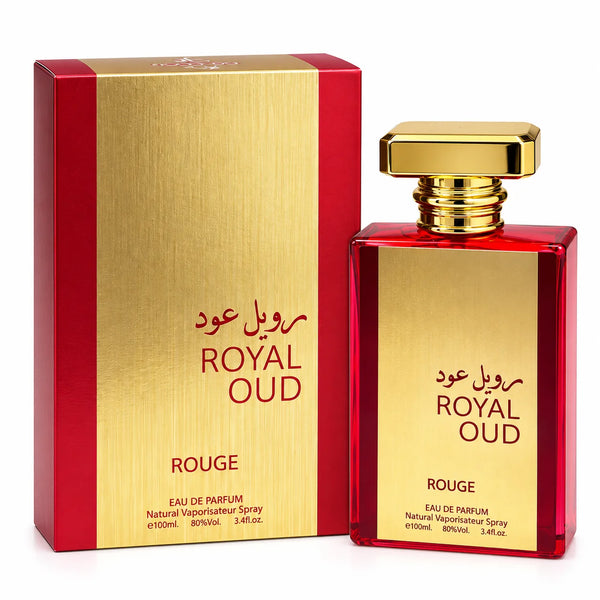 Royal Oud Rouge Eau de Parfum 100ml - Arabic Oud Perfume - Long Lasting Unisex Fragrance