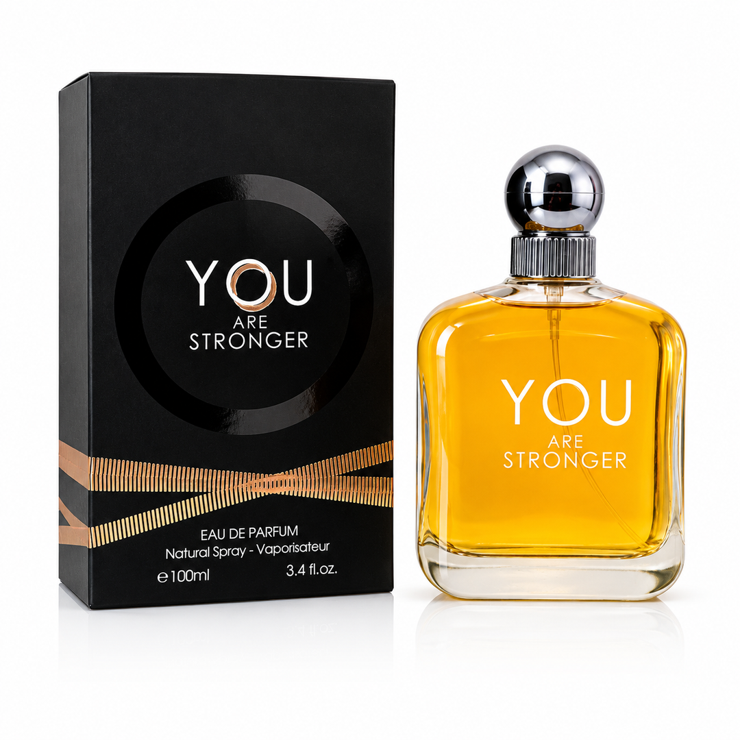 You Are Stronger Eau de Parfum for Men 3.4 Fl Oz (100ml) – Long Lasting Warm Woody Cologne for Men – Masculine Fragrance with Spicy, Amber &amp; Musk Notes – Everyday Signature Scent Gift for Men