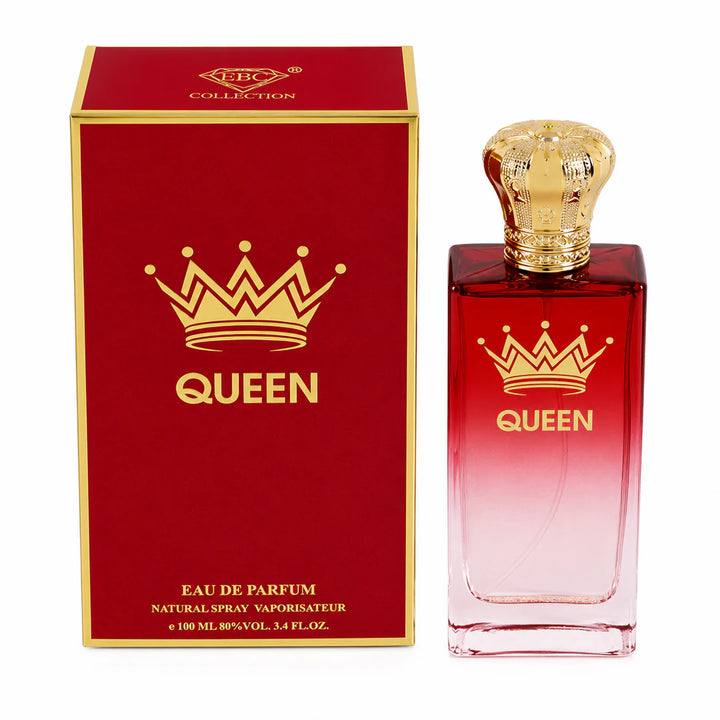 Queen Perfume for Women Eau de Parfum 100ml (3.4 Fl Oz) – Long Lasting Sweet Floral Fruity Fragrance – Elegant Feminine Scent Spray – Everyday &amp; Evening Perfume Gift for Her