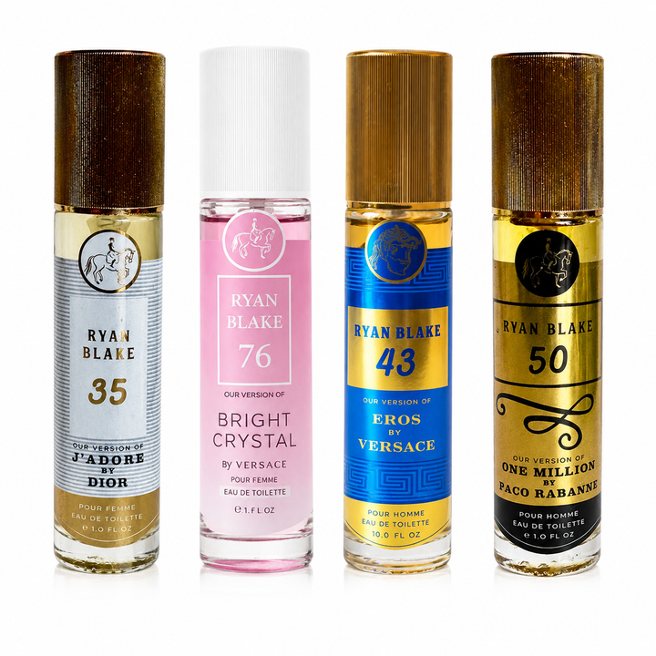 Perfume Gift Set for Men &amp; Women – 4 Pack Eau De Toilette Spray – Long Lasting Fragrance Collection – Floral, Fruity, Fresh, Woody &amp; Warm Scents – 1.0 Fl Oz (30 mL) Each