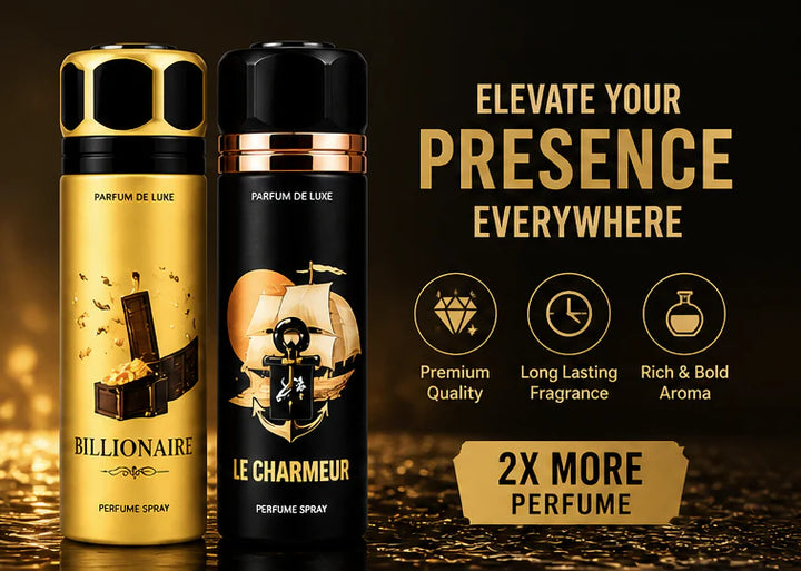 Men’s Perfume Body Spray 2 Pack – Long Lasting Fragrance Set – Fresh Masculine Scents