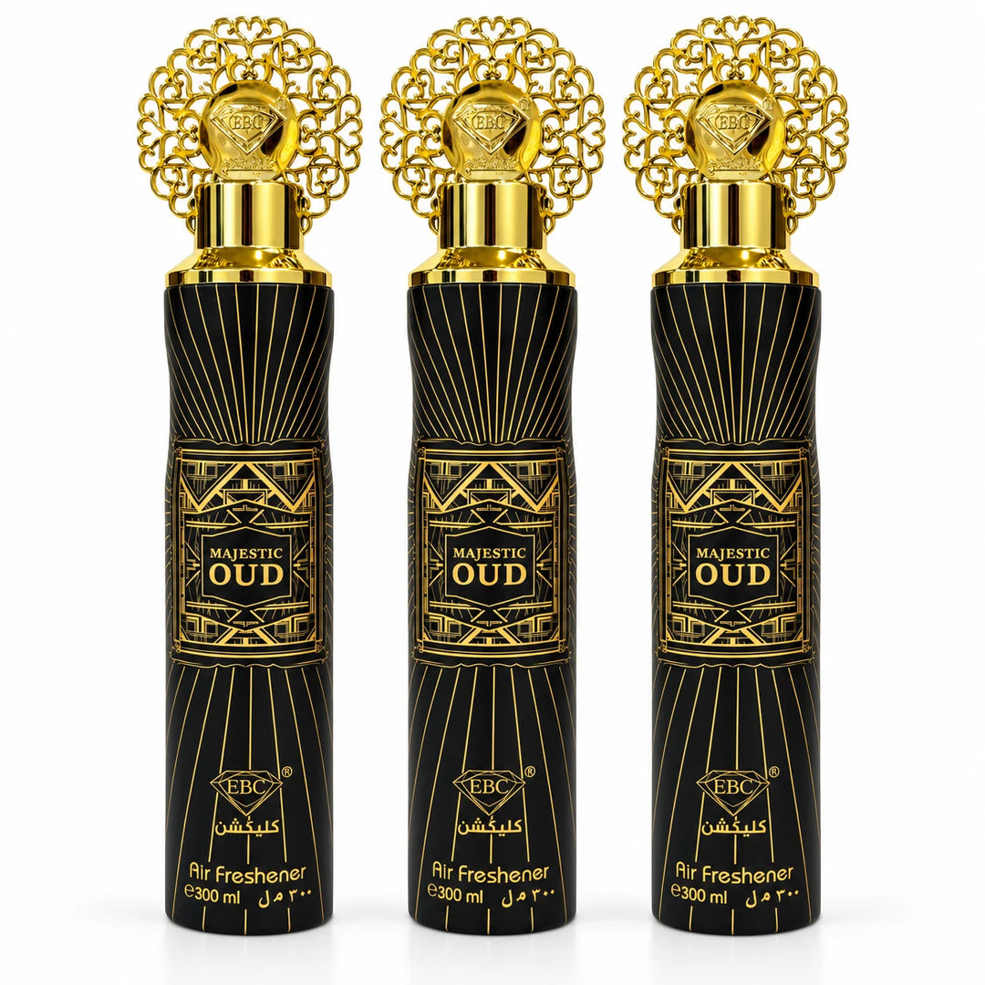 Majestic Oud Air Freshener 300ml - Oud Room Spray - Luxury Home Fragrance - Long Lasting Room Freshener