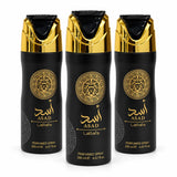 Asad Perfumed Body Spray for Men – 200ml / 6.67 fl oz – Long Lasting Spicy Vanilla Amber Fragrance Spray