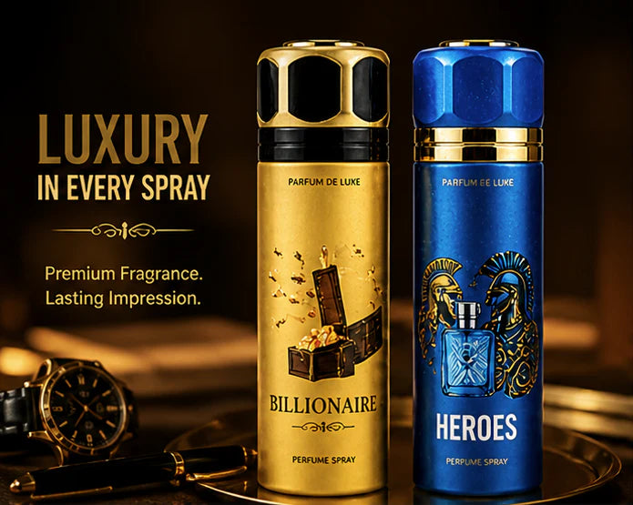 Men’s Perfume Body Spray 2 Pack – Long Lasting Fragrance Set – Fresh Masculine Scents