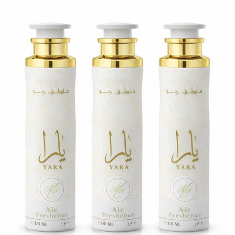 Lattafa Yara Moi Air Freshener 300ml - Floral Room Spray - Home Office Car Fragrance Spray - Odor Eliminator - Pack of 3
