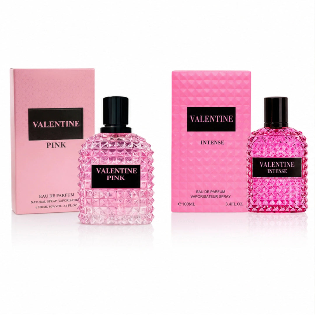 Valentine Pink &amp; Valentine Intense Eau de Parfum Gift Set for Women | 2-Pack Long Lasting Floral Sweet Perfume Collection | Premium Women&