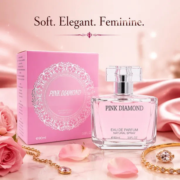 Pink Diamond Eau de Parfum for Women 90ml (3.0 oz) – Sweet Floral Fruity Perfume – Long Lasting Feminine Fragrance Spray – Elegant Everyday &amp; Romantic Signature Scent
