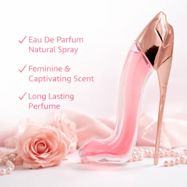 Princess Eau de Parfum for Women – 2.9 oz / 85 ml High Heel Bottle Long Lasting Floral Sweet Perfume – Elegant Feminine Fragrance Spray – Luxury Gift for Women