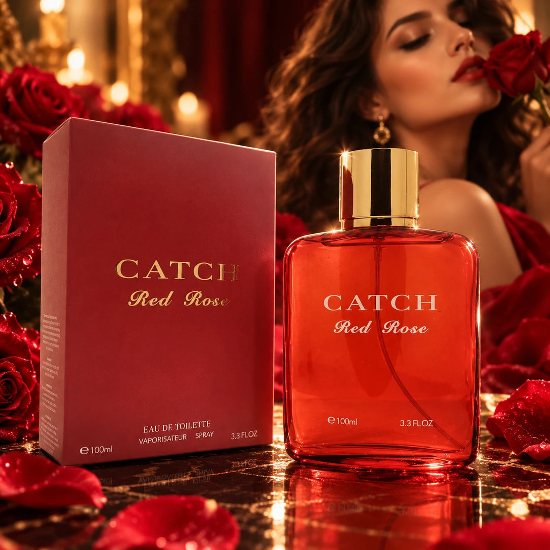 Catch Red Rose 3.3 oz Eau de Toilette for Women | Romantic Rose Scent