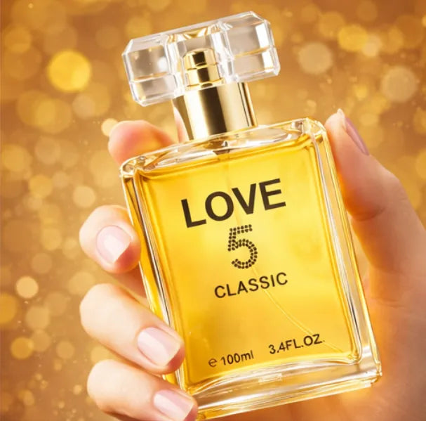 Love 5 Classic Eau de Parfum for Women – 3.4 oz / 100 ml Long Lasting Floral Warm Perfume – Elegant Feminine Fragrance Spray – Classic Luxury Scent Gift for Women