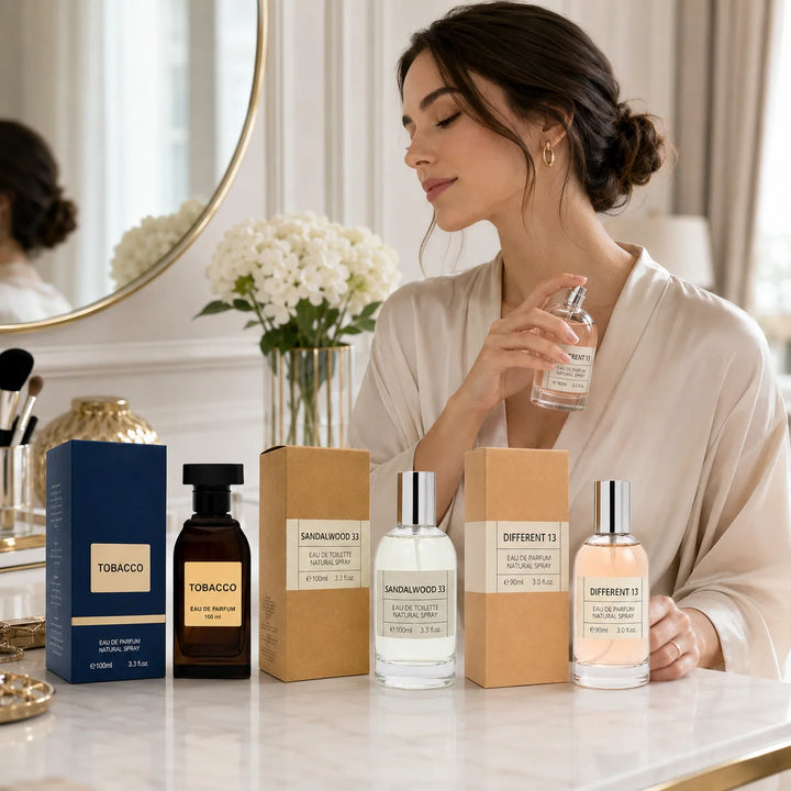 Tobacco, Sandalwood 33 &amp; Different 13 Fragrance Set – 3 Piece Perfume Collection, Eau de Parfum &amp; Eau de Toilette Sprays, Woody, Warm &amp; Fresh Scents, Full Size Gift Set