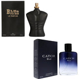 Royal Fragrance Men’s Cologne 2 Pack Set – Blue For Men (Le Parfum) + Catch Blu – Fresh Clean Masculine Scent – Gift Set