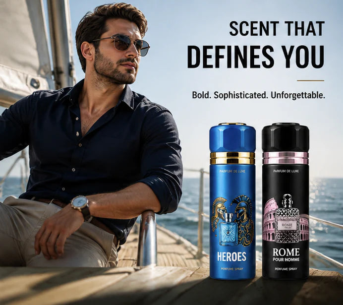Men’s Perfume Body Spray 2 Pack – Long Lasting Fragrance Set – Fresh Masculine Scents