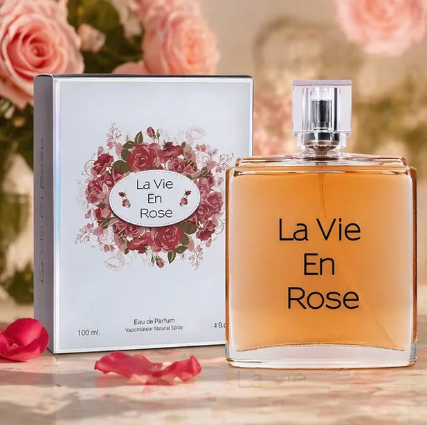 La Vie En Rose Eau de Parfum for Women 100ml (3.4 oz) – Sweet Floral Fruity Perfume – Long Lasting Elegant Feminine Fragrance – Romantic Everyday &amp; Special Occasion Scent