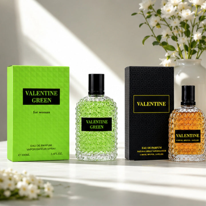 Valentine Green &amp; Valentine Eau de Parfum Gift Set for Women | 2-Pack Long Lasting Floral Fresh &amp; Warm Perfume Collection | Premium Women&